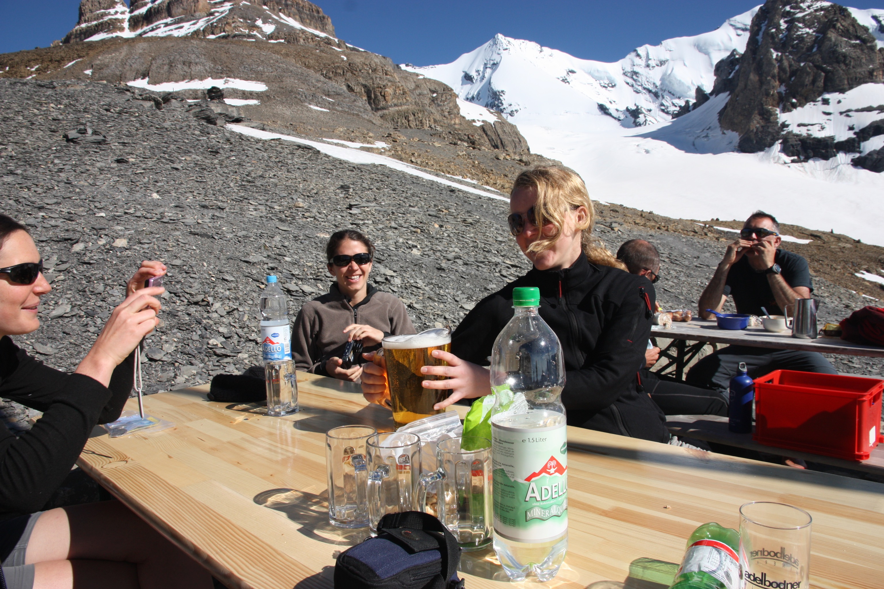 A well earned beer at high altitude :)