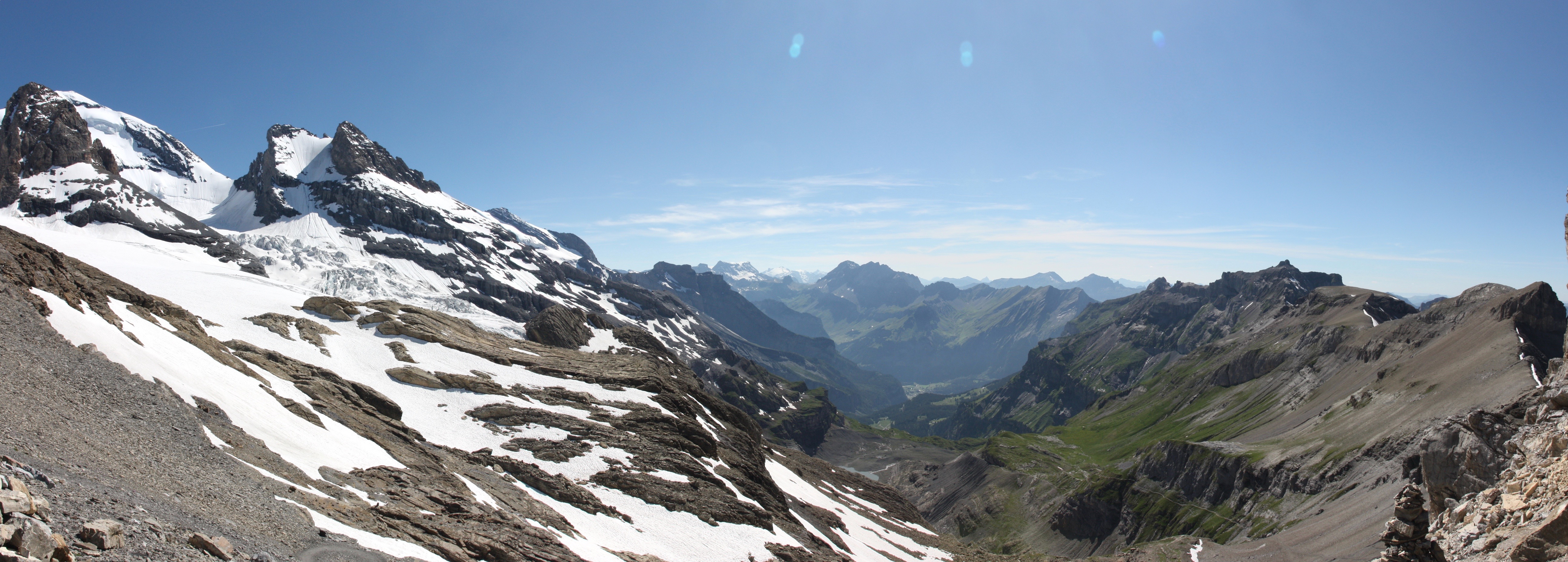 View west from Hohtürli pass.