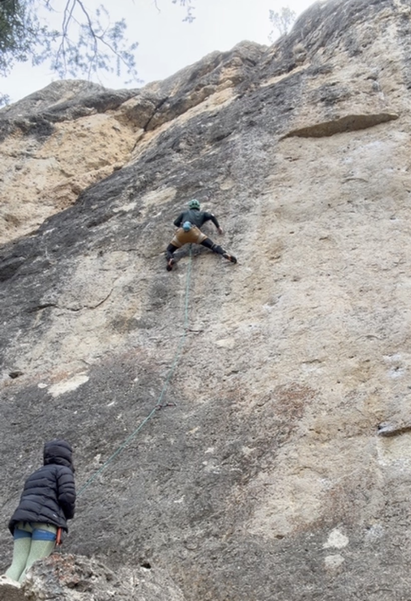 Flashing Hand of Doom (5.11d), Sinks Canyon Shady Side.