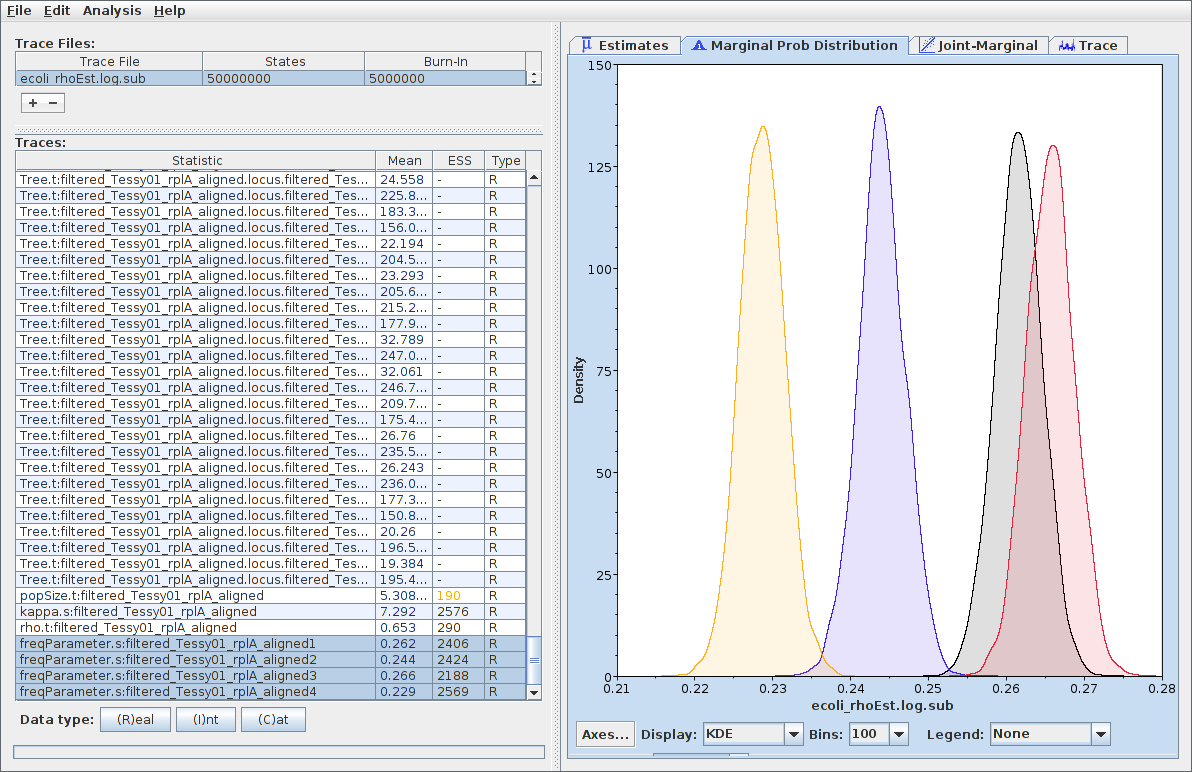 Tracer parameter analysis