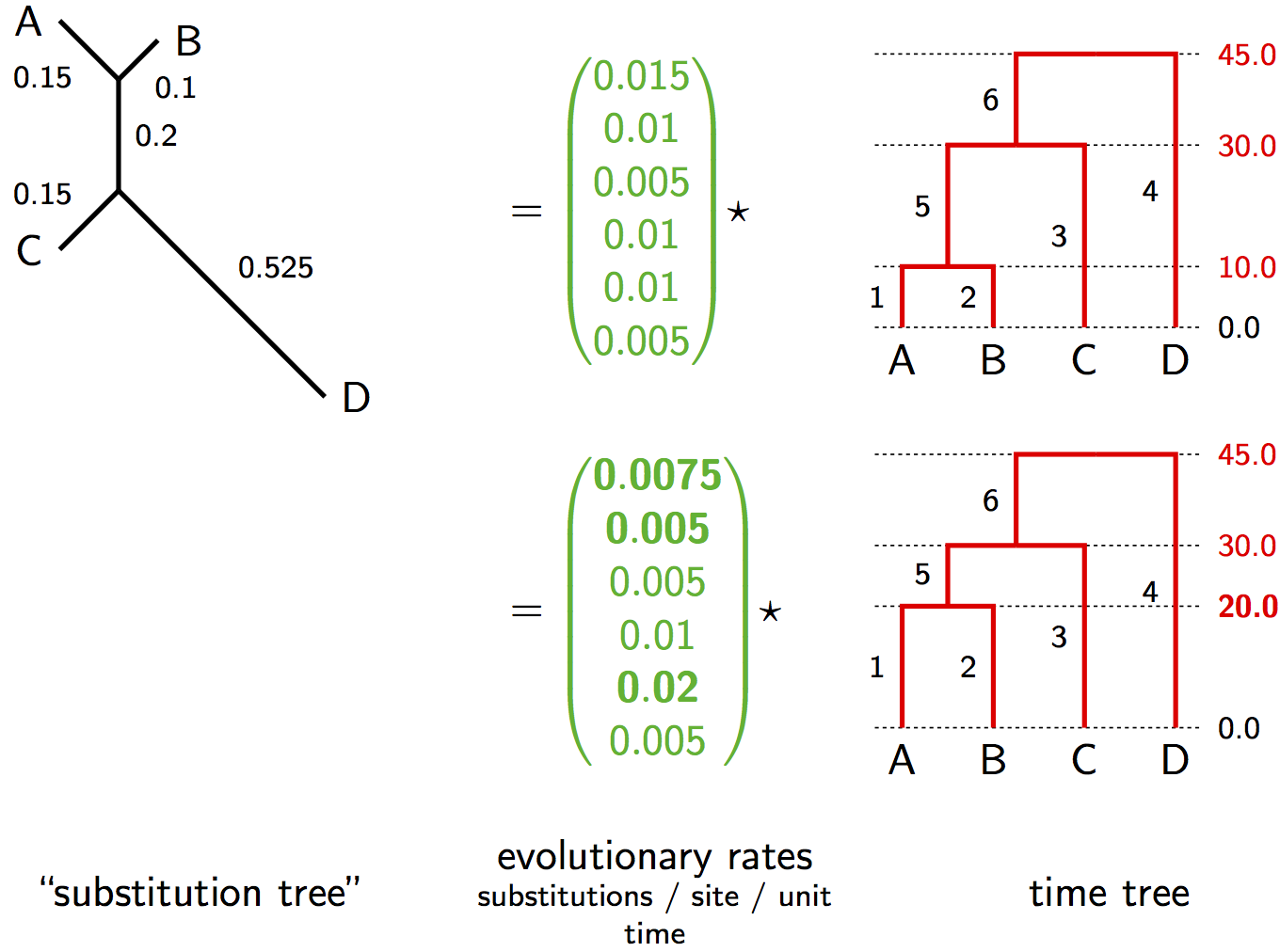 Relaxed clock identifiability